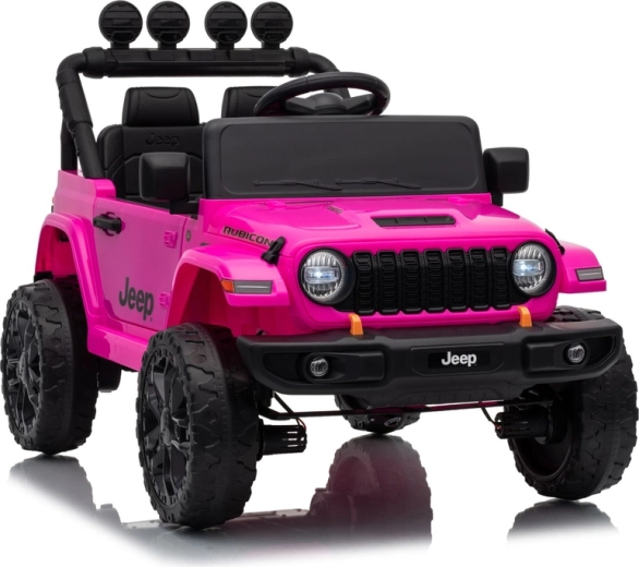 Elektrisk børnebil Jeep Rubicon 24 V – Lyserød