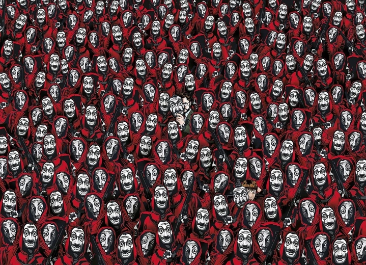 Puslespil 1000 brikker Impossible NETFLIX La Casa de Papel