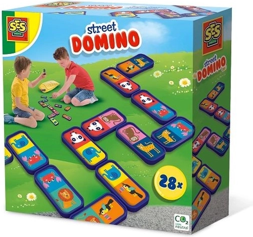 SES udendørs domino med dyr (28 brikker)
