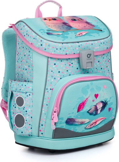 Let skoletaske Topgal DIDI med fuglemotiv