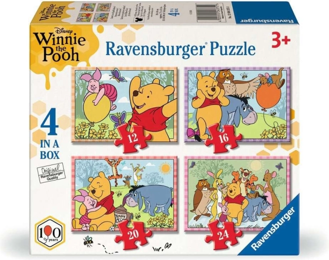 Ravensburger puslespil Peter Plys 4 i 1 (12, 16, 20, 24 brikker)