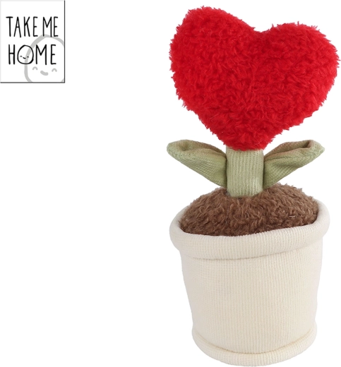 Take Me Home plysplante hjerte rød 16,5 cm
