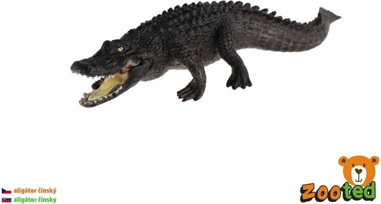 Figur af kinesisk alligator, 19 cm