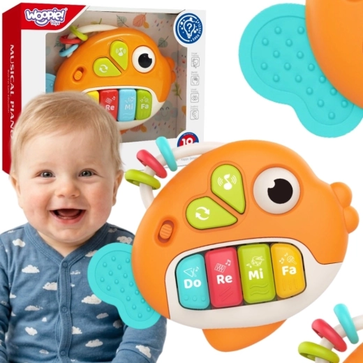 Woopie Baby interaktiv klaverfisk med lyde og lys 18m+