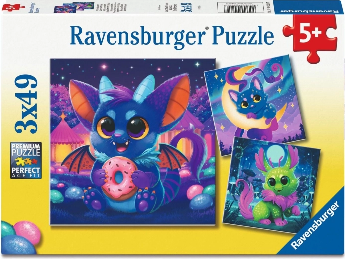 Ravensburger puslespil Malá Ďáblice 3×49 brikker