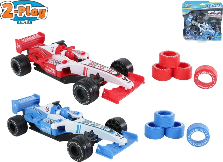 Racerbil 2-Play Traffic med optræk 17 cm