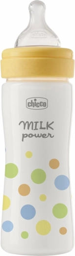 Chicco sutteflaske Perfect Easy 250 ml, silikonesut med medium flow, til drenge (2m+)