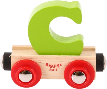 Trævogn med bogstavet C Bigjigs Rail