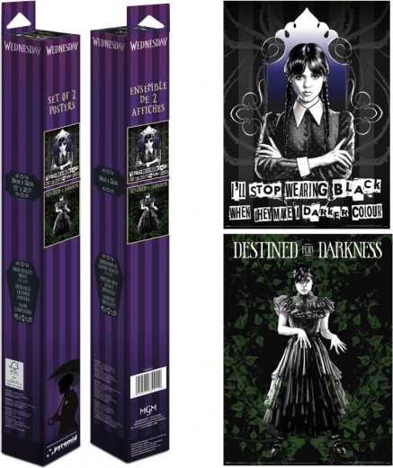 Sæt mini plakater Wednesday