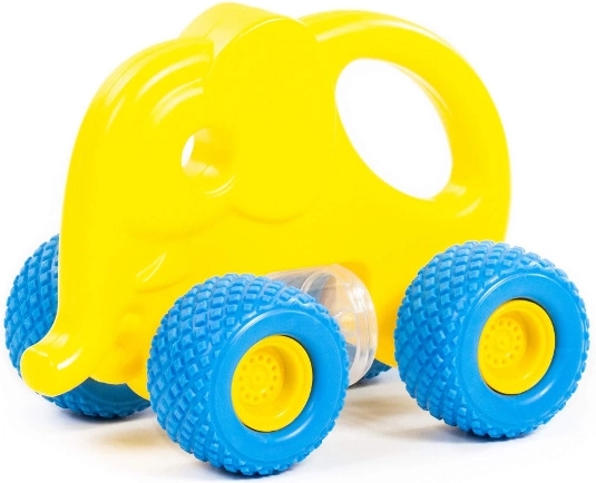Baby Gripcar elefant – gummihjul, rangle