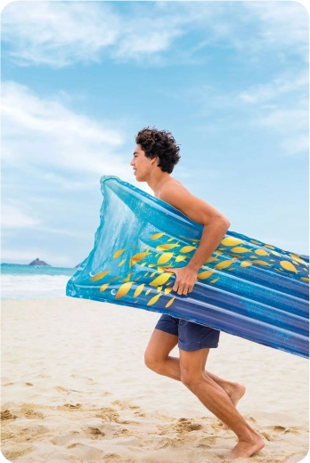 Holdbart PVC‑materiale og nem transport