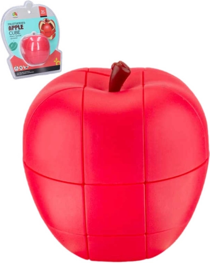 Plastisk drejepuslespil æble 8 cm - 1 stk.