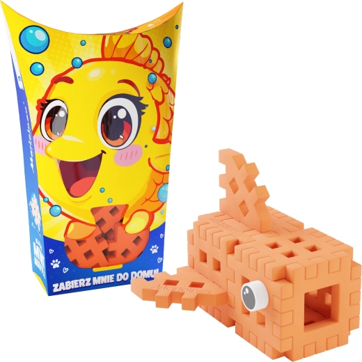 Konstruktionssæt Mini Waffle Pocket Pets – fisk