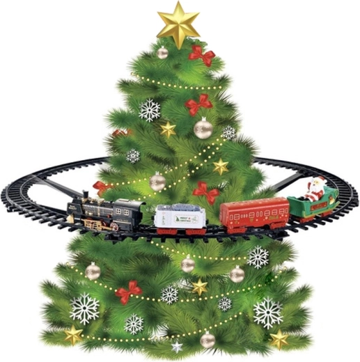 Nem montering rundt om juletræet