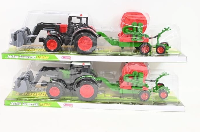 Traktor med landbrugsmaskine til børn