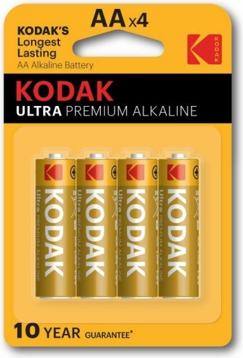 Kodak Ultra Premium alkaliske batterier AA 1,5 V, 4 stk.