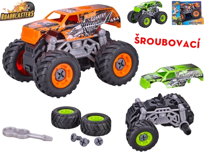 Skrue-monstertruck med svinghjul ROADBLASTERS 12 cm