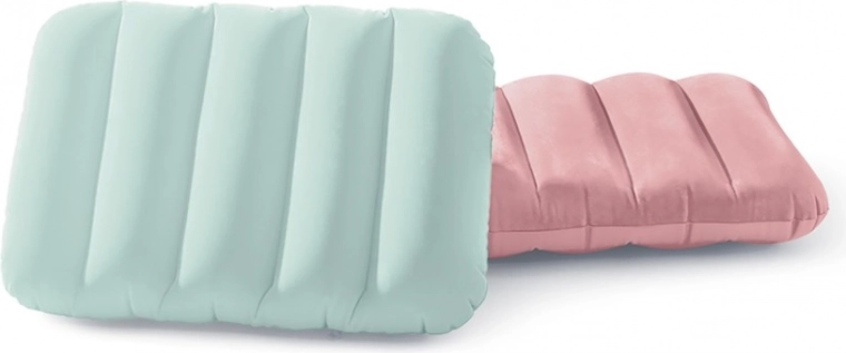 Oppustelig gummitekstilpude 43 × 28 × 9 cm, til rejse og outdoor