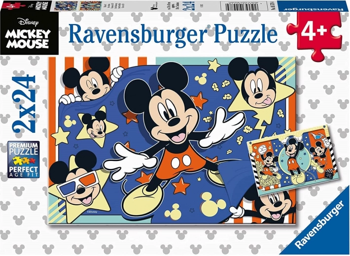 Ravensburger puslespil Mickey Mouse 2x24 brikker