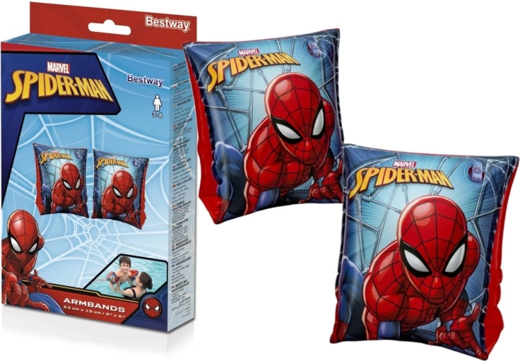 Oppustelige svømmevinger til børn Spiderman fra Bestway