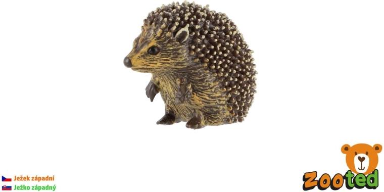 Figur af europæisk pindsvin Zooted 4 cm