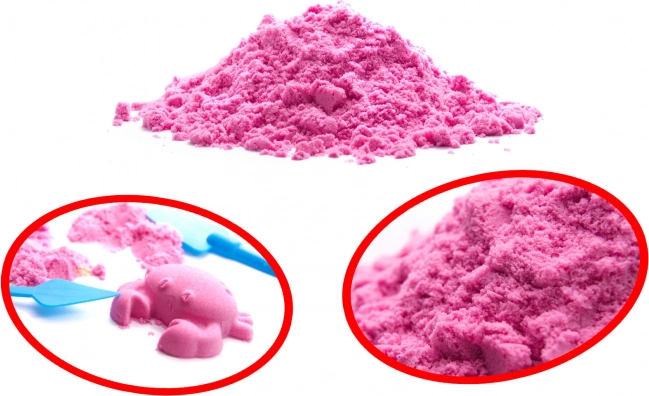 Magisk kinetisk sand til børn 1 kg – Rosa