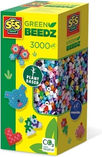 SES Creative strygeperler Green Beedz 3000 stk. – lyse farver