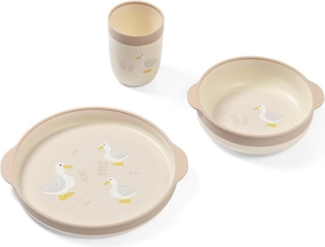 Babyono børnespisekit Farmer, tallerken, skål og kop, 12 m+