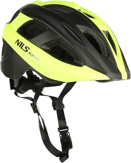 Cykelhjelm NILS Extreme MTV35J limegrøn – M (53-55 cm)