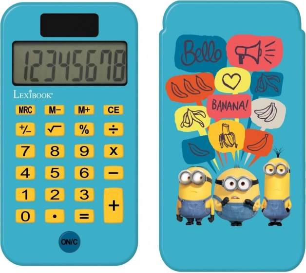 Lommeberegner Minions med beskyttelseslåg