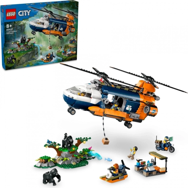 LEGO City Jungle-efterforskeres helikopter – base