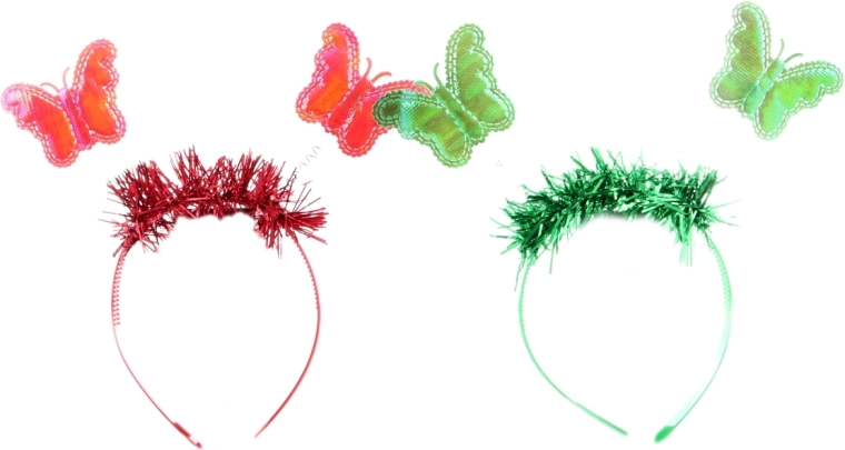 Tryllestav og hårbøjle med sommerfugle