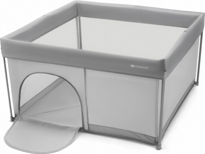 Kinderkraft kravlegård til børn Ziki Light Grey
