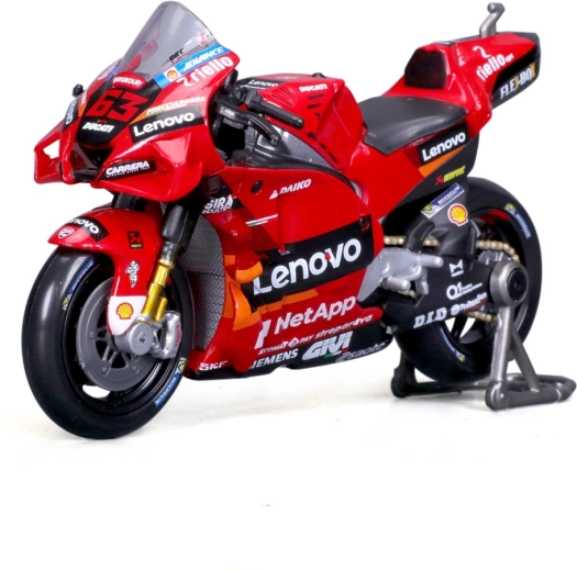 Motorcykel Ducati Lenovo team 2022 Francesco Bagnaia 1:18