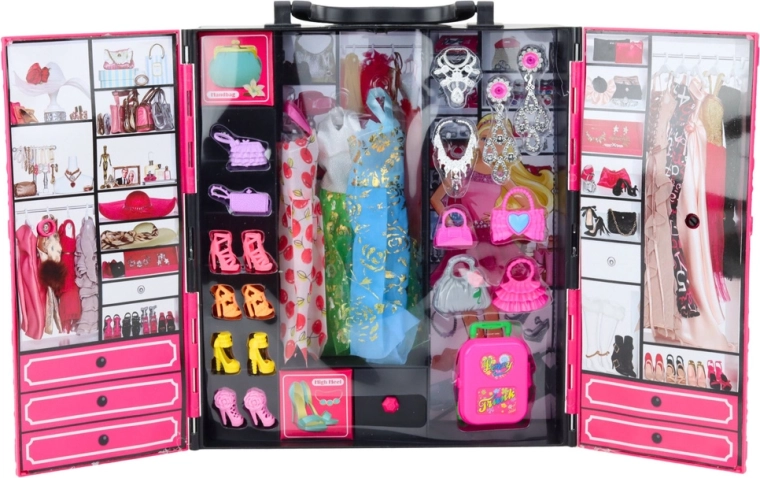 Foldbar garderobe med overskuelig opbevaring