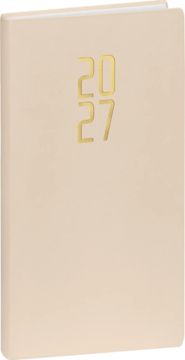 Notique lommeårbog Ponza 2027 beige 9 × 15,5 cm