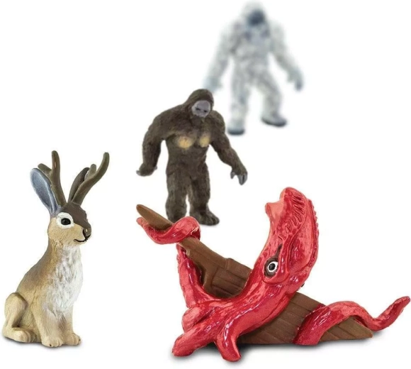 Detaljerede minifigurer af kryptider til fantasifuld leg