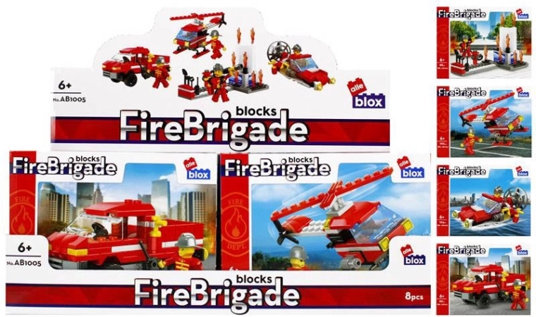 Byggesæt brandvæsen med minifigur – 4 varianter
