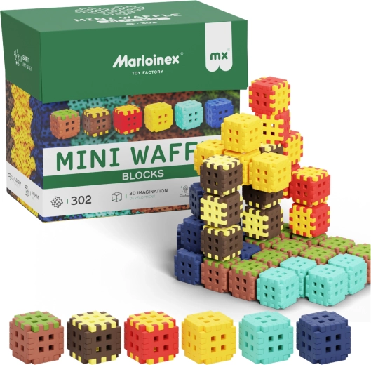 Byggesæt Mini Waffle Blocks 302 dele MARIOINEX