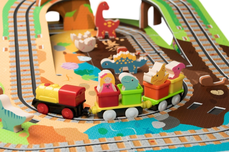 Batteridrevet lokomotiv med vogne