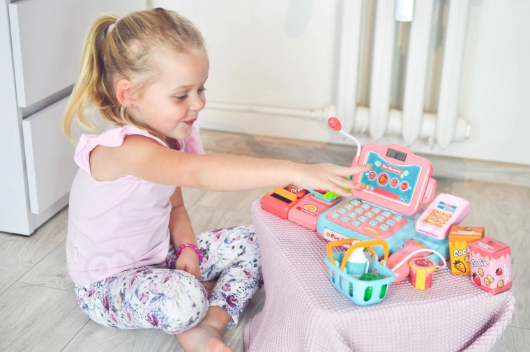 Omfattende tilbehør til butiksleg