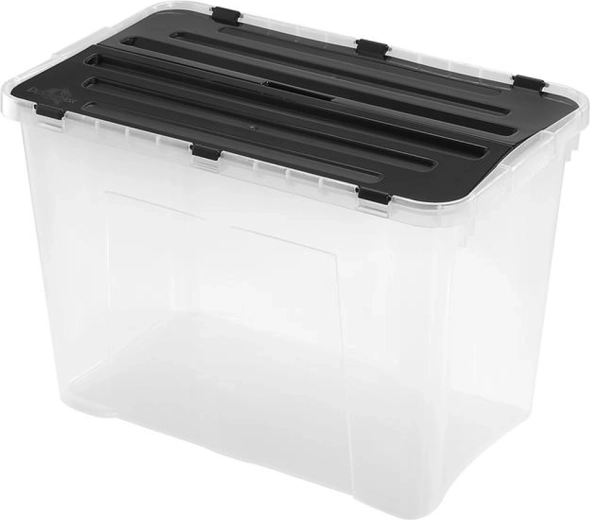 Plastopbevaringsboks med låg HEIDRUN Classic 60 l