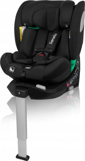 Lionelo børneautostol Braam Air i-Size 40-150 cm sort