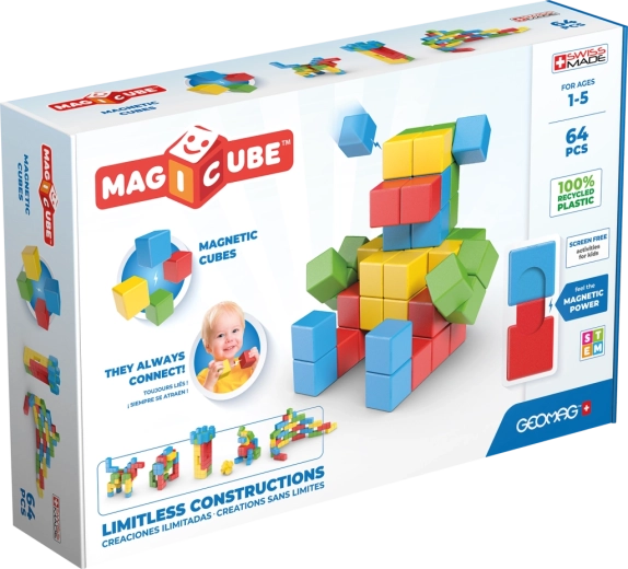 Geomag Magicube Creative 64 klodser