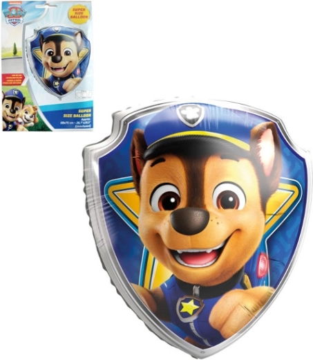 Folieballon skjold CHASE – PAW PATROL 68 × 75 cm