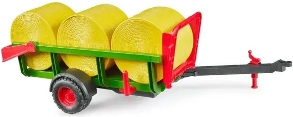Transport af tre rundballer