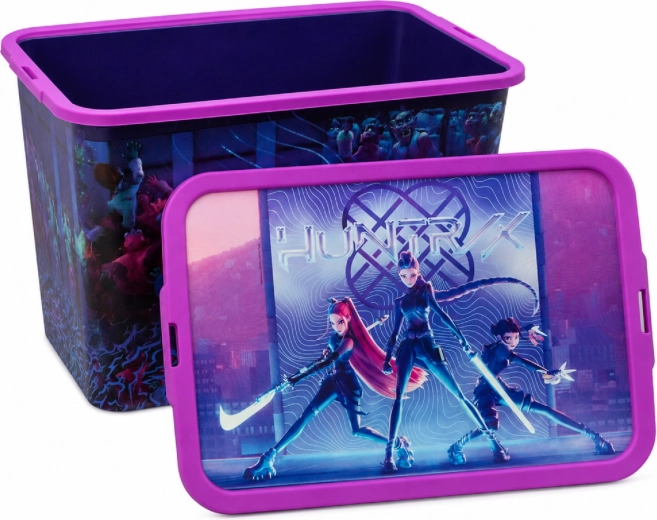 Opbevaringsboks K-Pop Demon Hunters med kliplåg 23 l