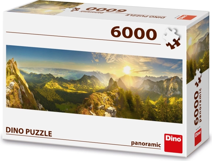 Schweizisk panorama-landskab