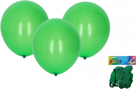 Sæt af grønne oppustelige balloner 10 stk