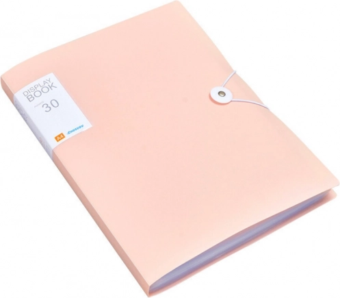 Plastmappe med elastik Pink A4